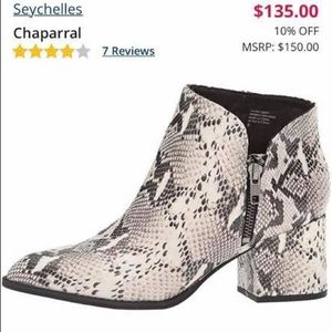 seychelles chaparral snake booties